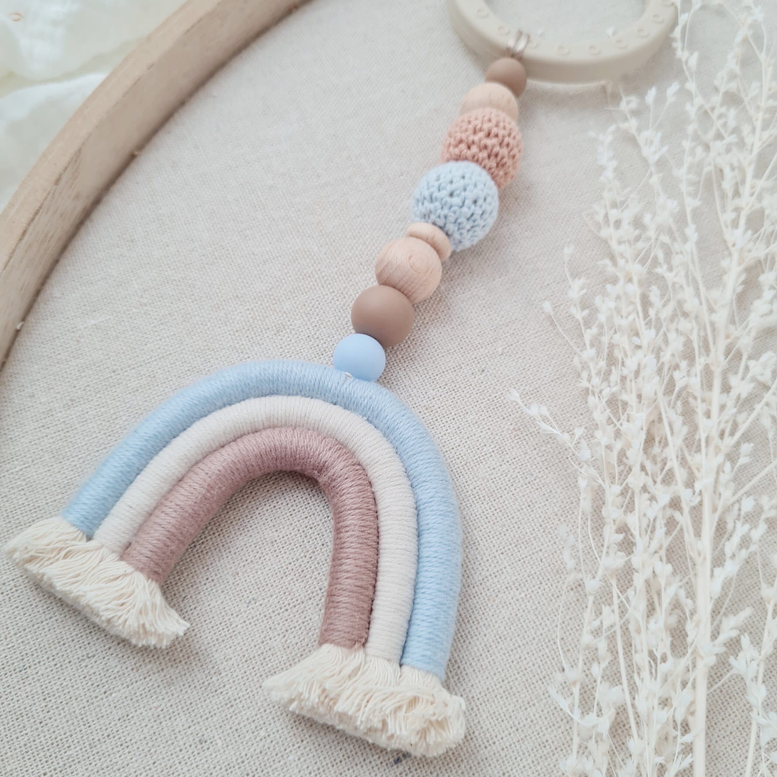 Wagenkette mit Regenbogen "Baby Blue" längs 2