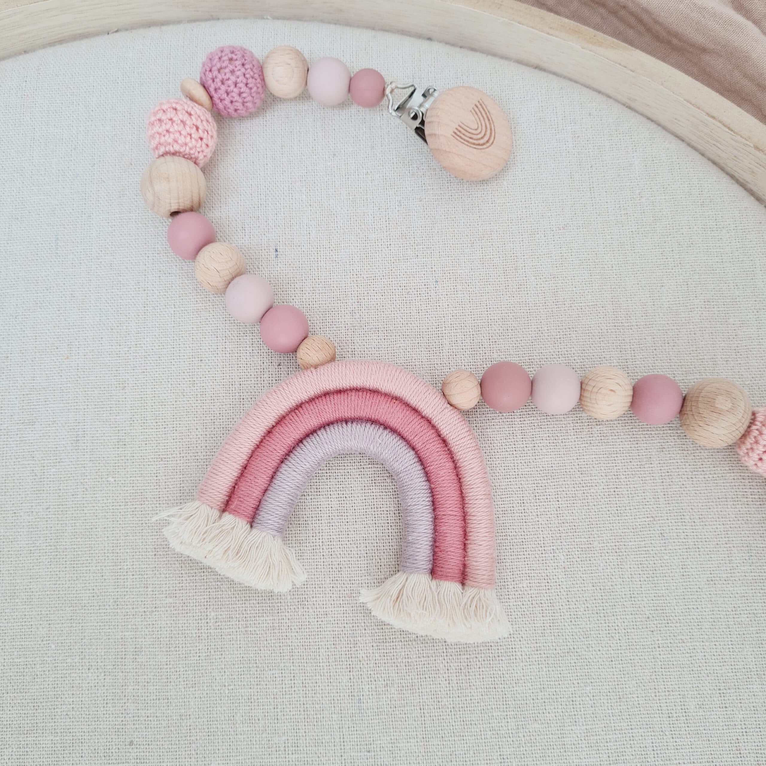 Wagenkette mit Regenbogen "Soft Berry" 2