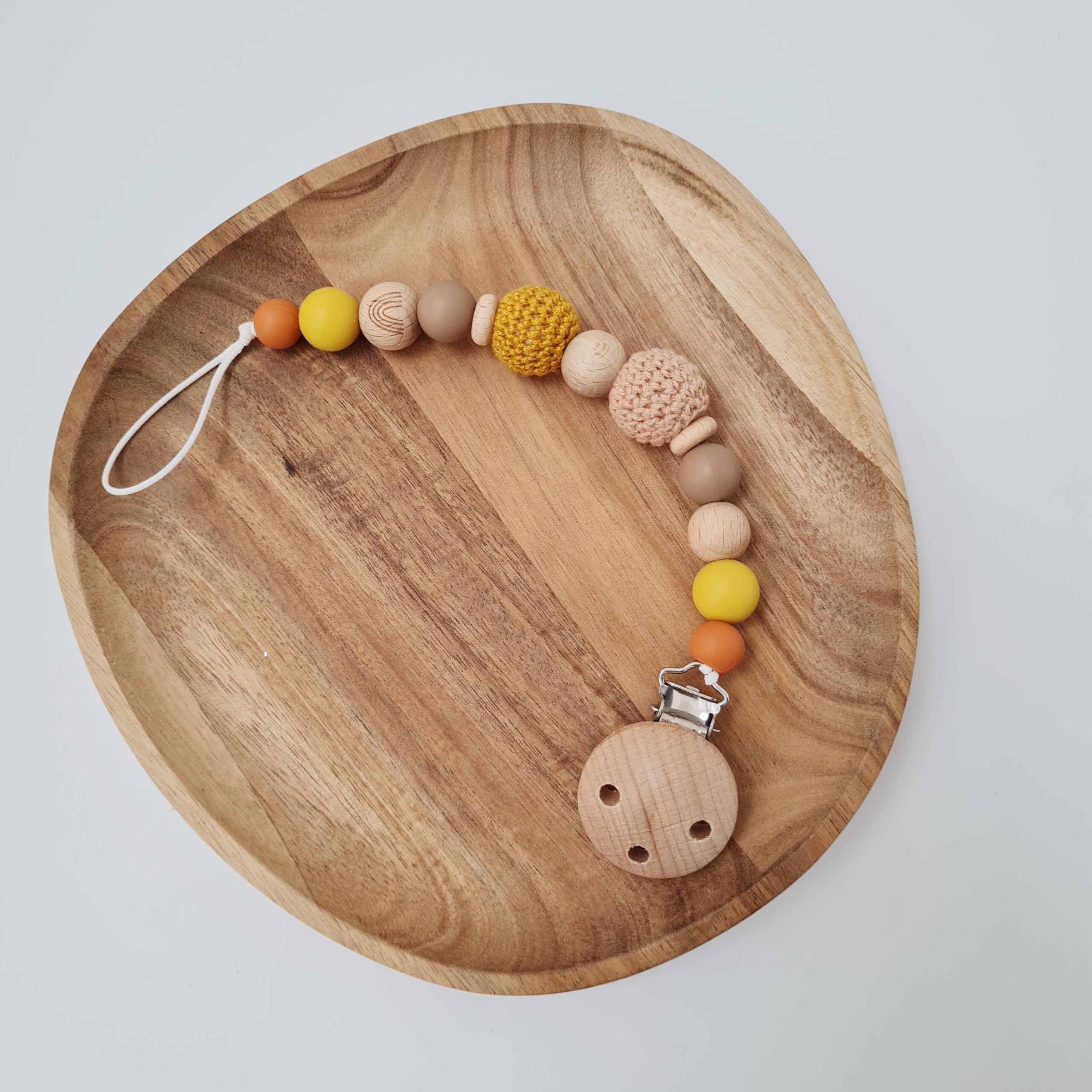 Nuggikette / Schnullerkette "Desert" von Wunderdinge - Handgemacht in der Schweiz