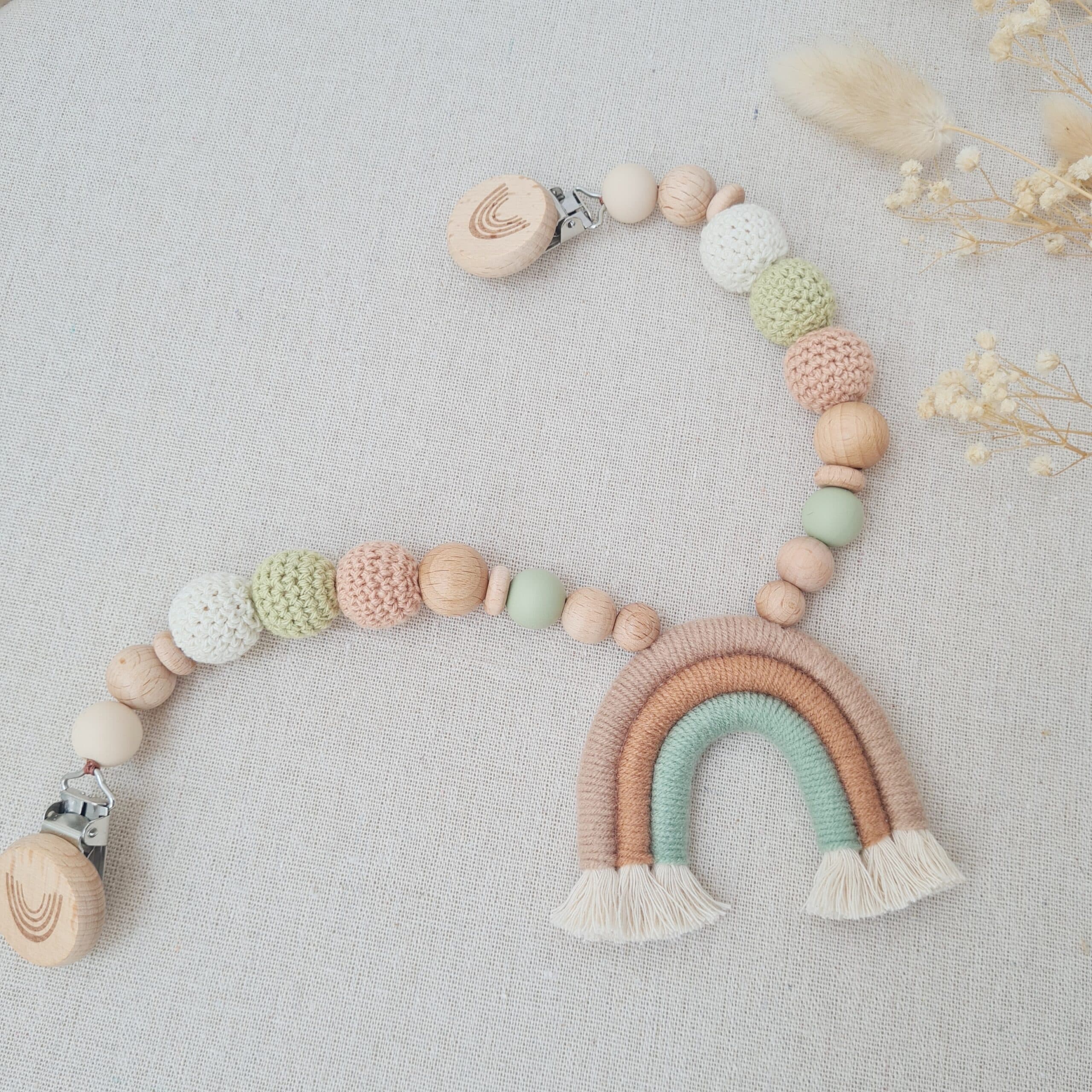 Wagenkette mit Regenbogen "Nature" von Wunderdinge - Handgemacht in der Schweiz