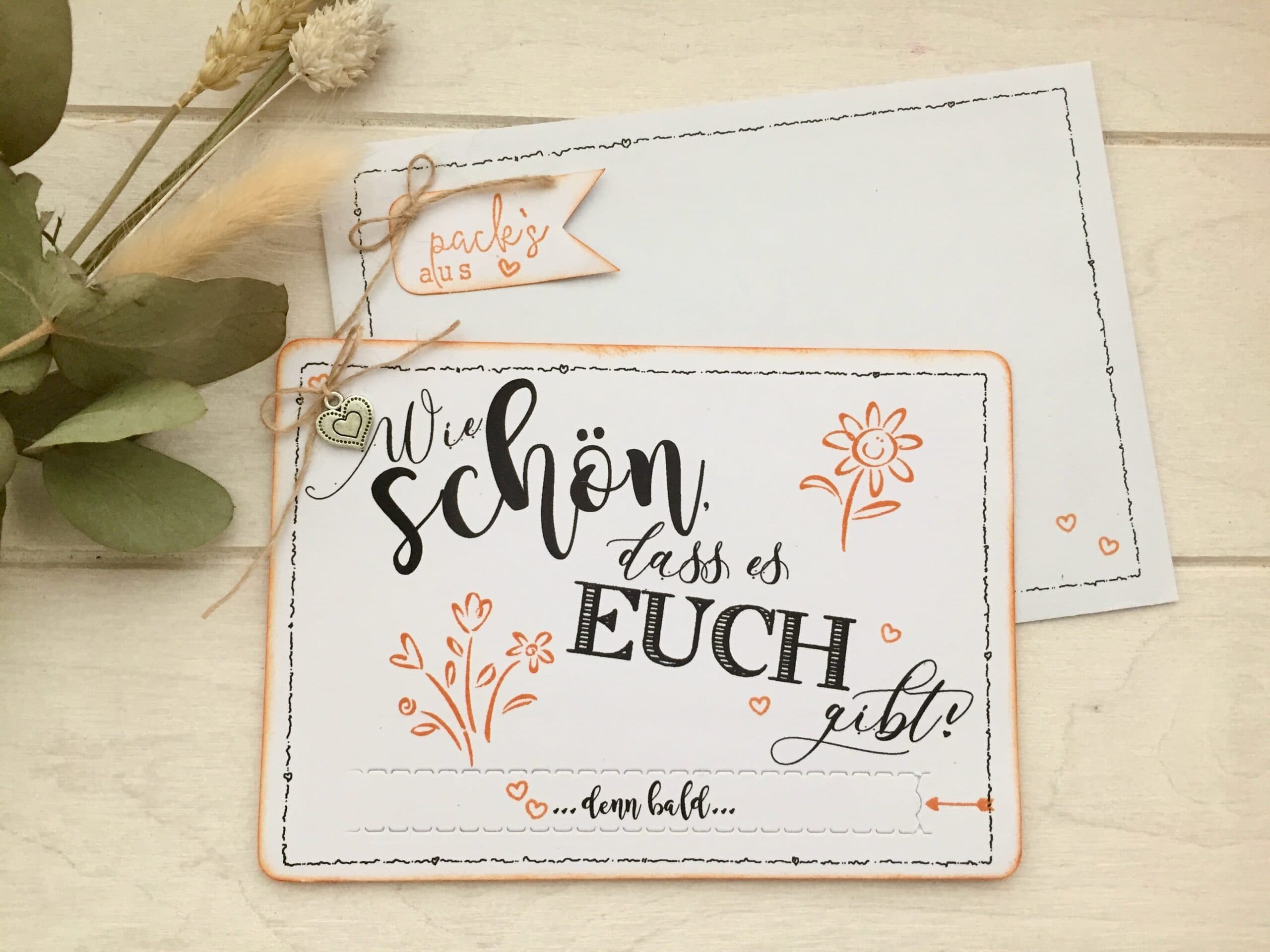 Du wirst Oma, Opa, Tante, Onkel, Schwangerschaft verkünden von MANNIGFALTIG - Handgemacht in der Schweiz