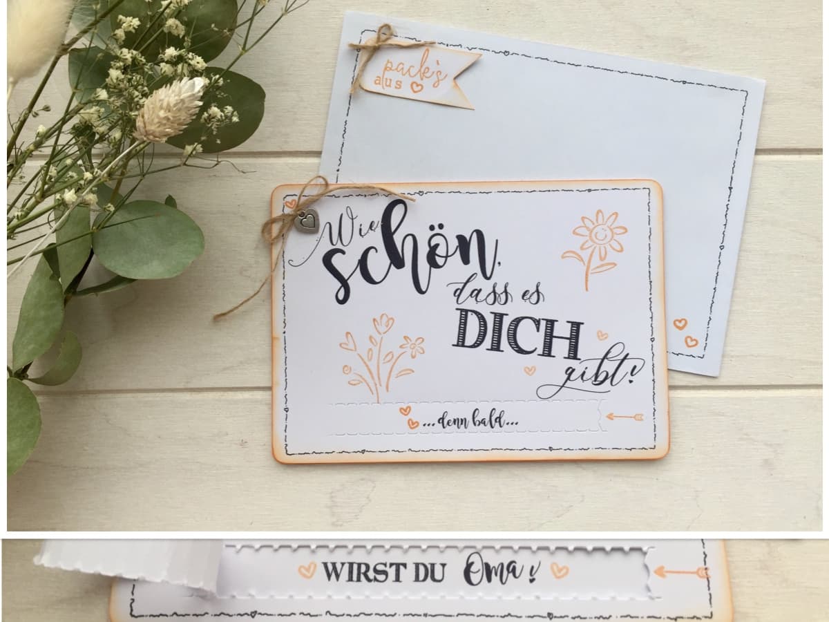 Du wirst Oma, Opa, Tante, Onkel, Schwangerschaft verkünden 9