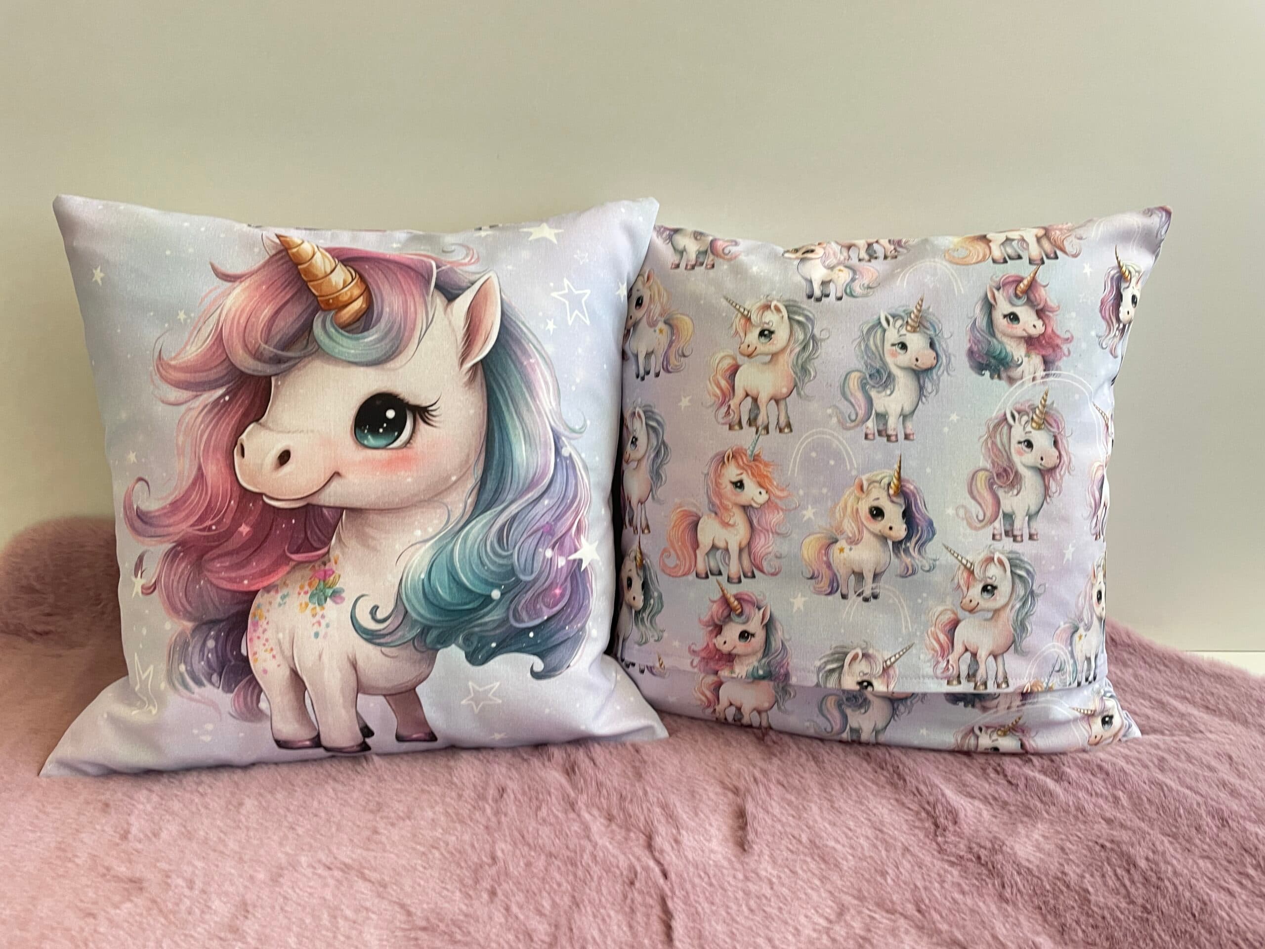 Kuschelkissen kleines Einhorn Blume 2