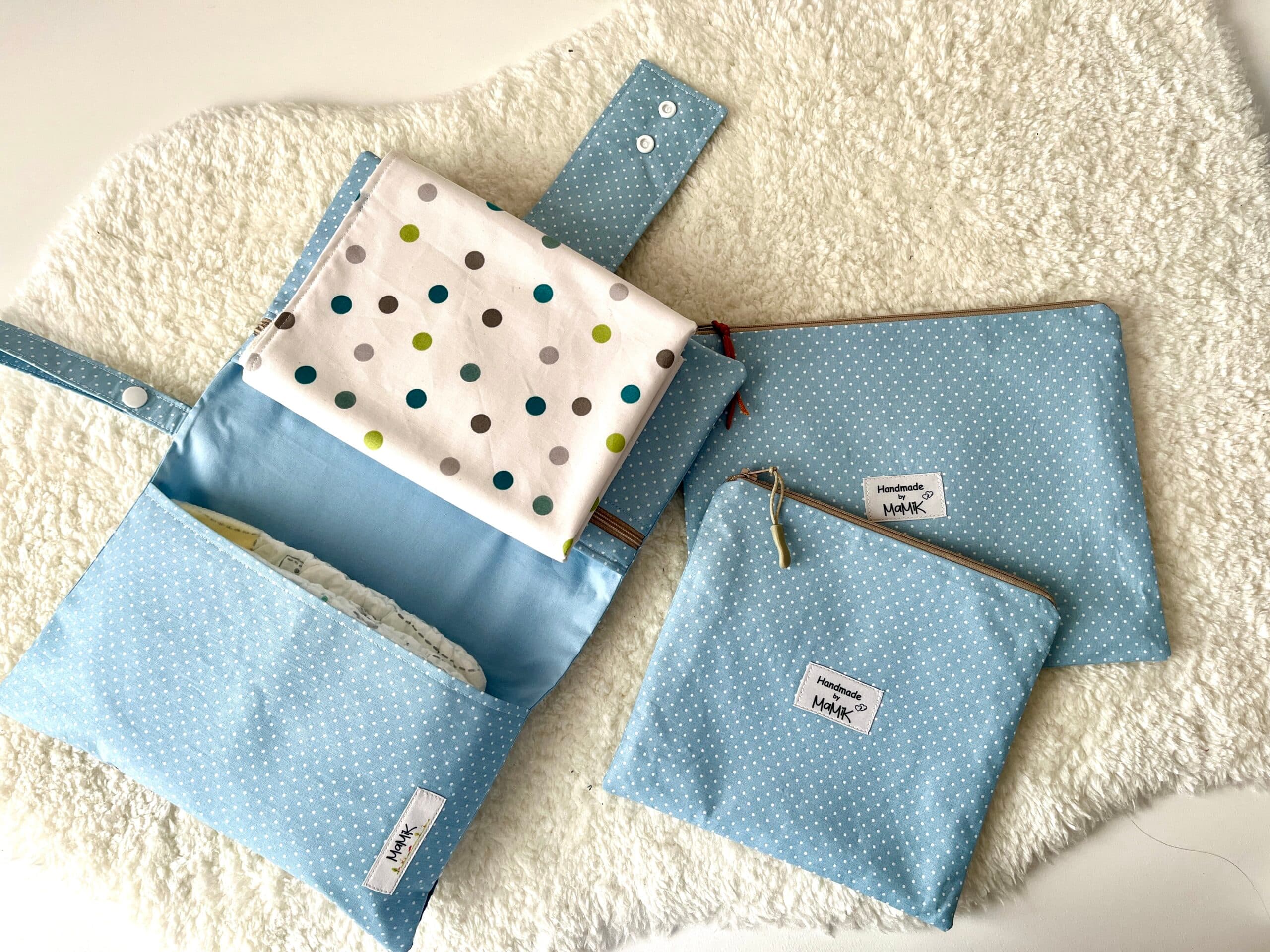 4-teiliger Baby Set für unterwegs von MaMiK Boutique - Handgemacht in der Schweiz