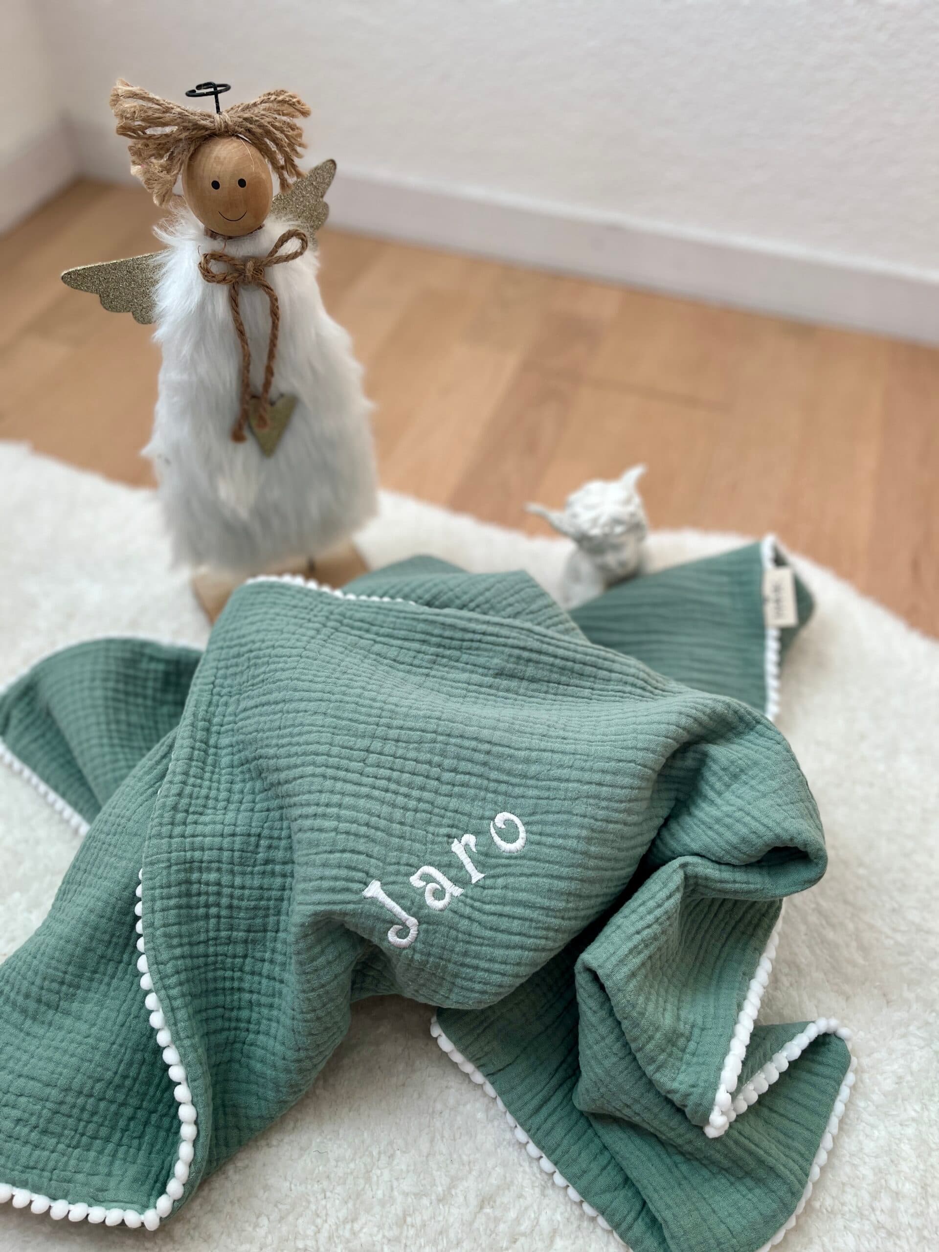 Personalisierte Babydecke mit Farbauswahl 3