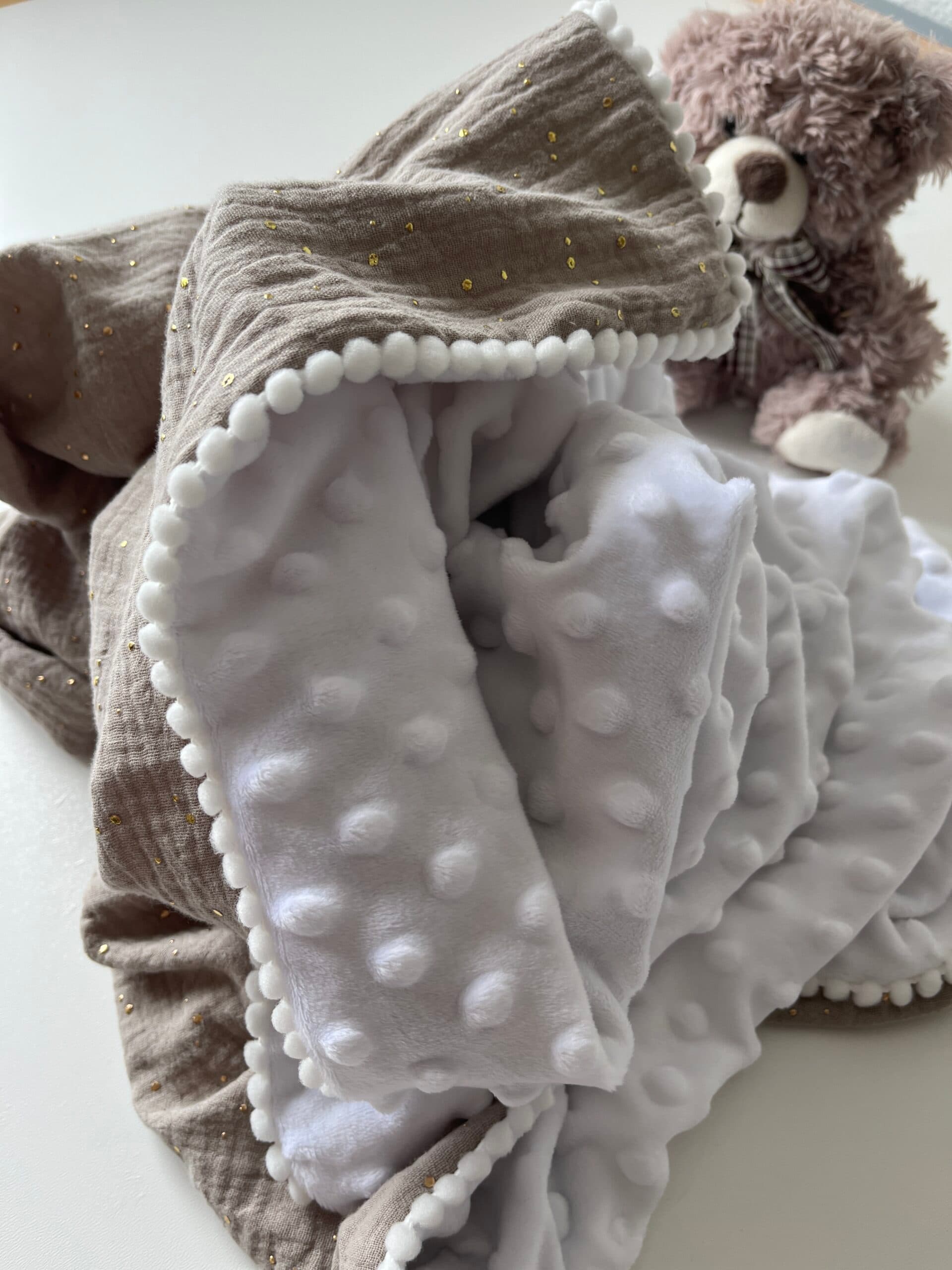 Personalisierte Babydecke mit Farbauswahl 10