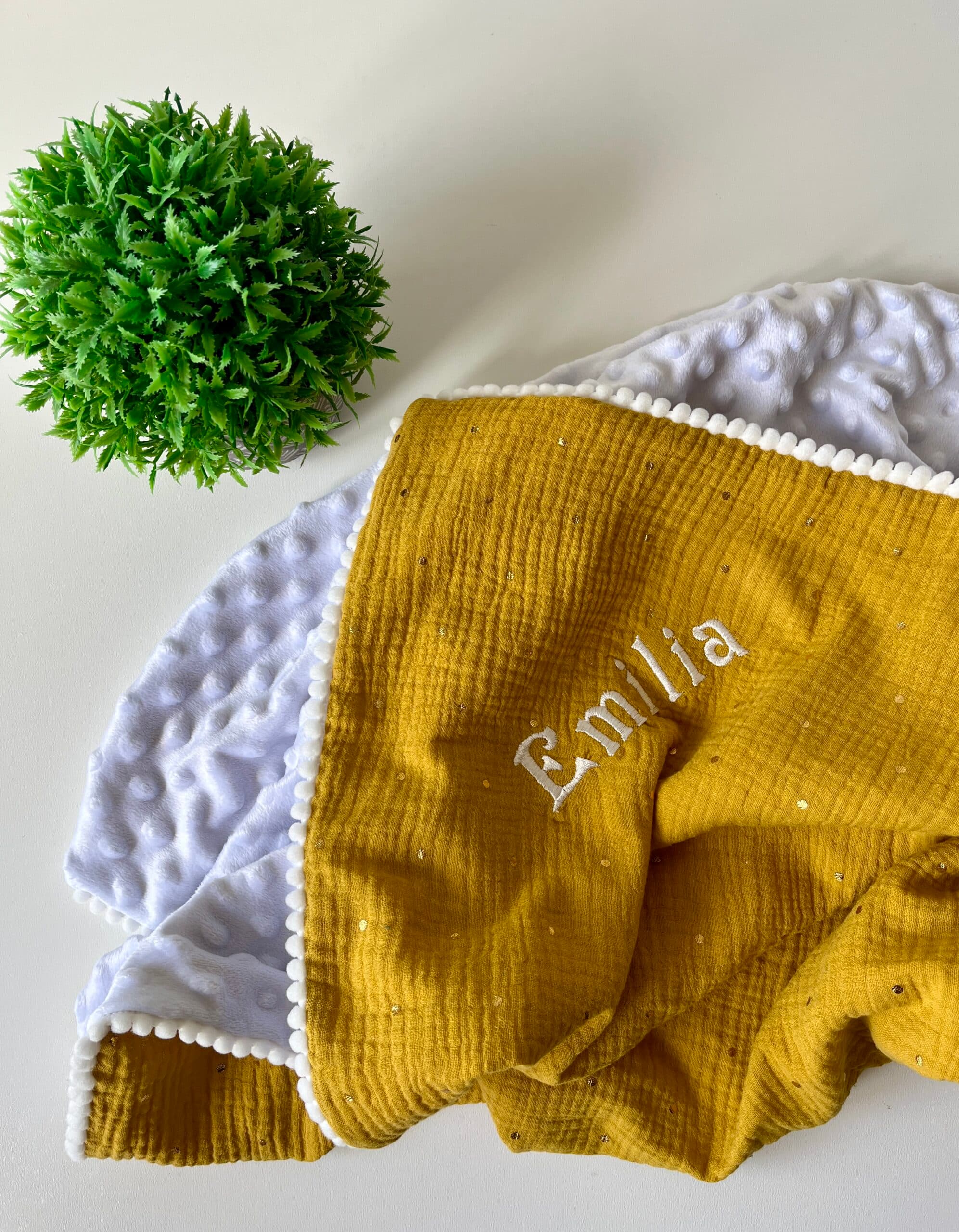 Personalisierte Babydecke mit Farbauswahl 4