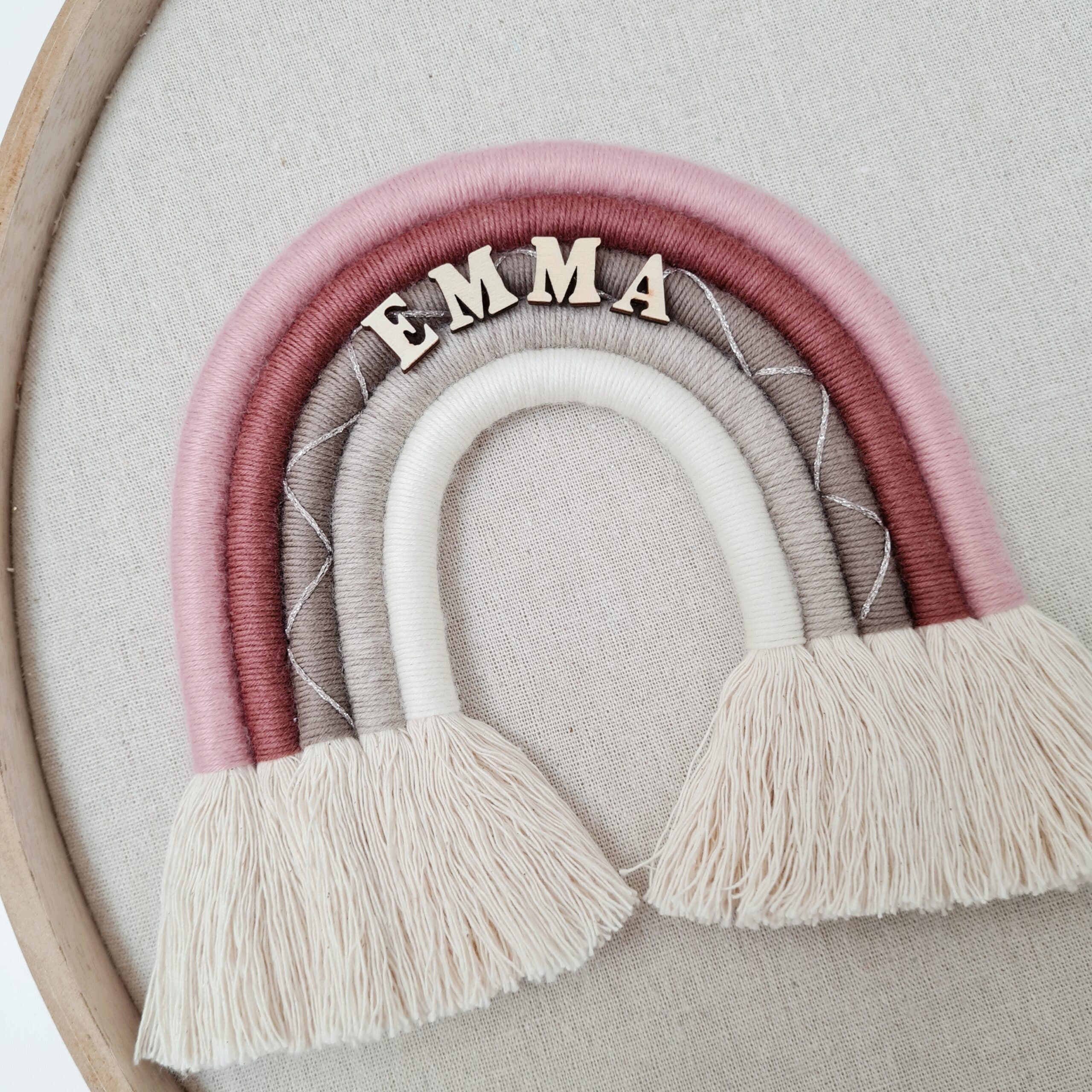Regenbogen "Dusty Pink" / Wanddekoration Kinderzimmer 3