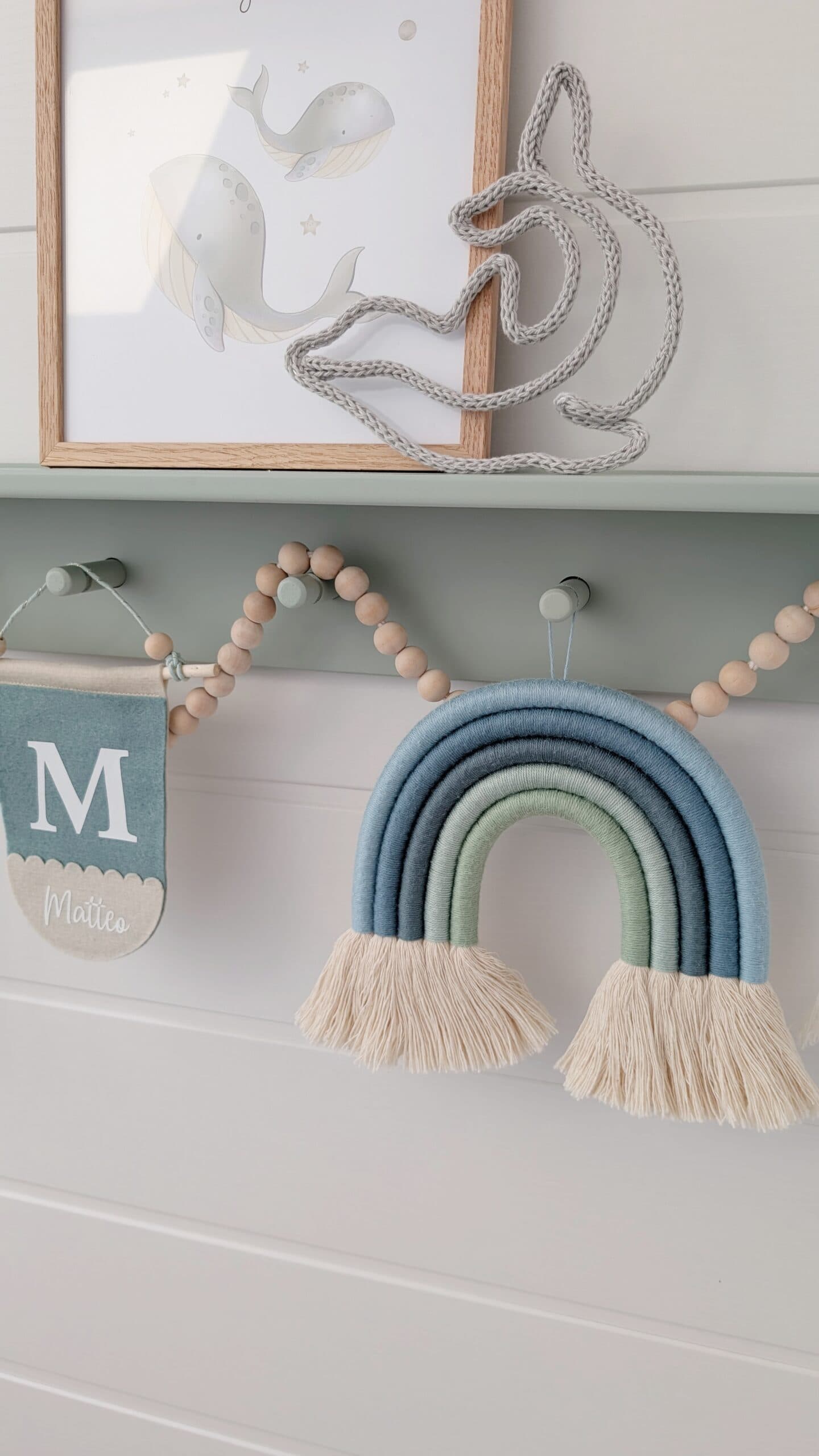Regenbogen "Ocean Blue" / Wanddekoration Kinderzimmer 5