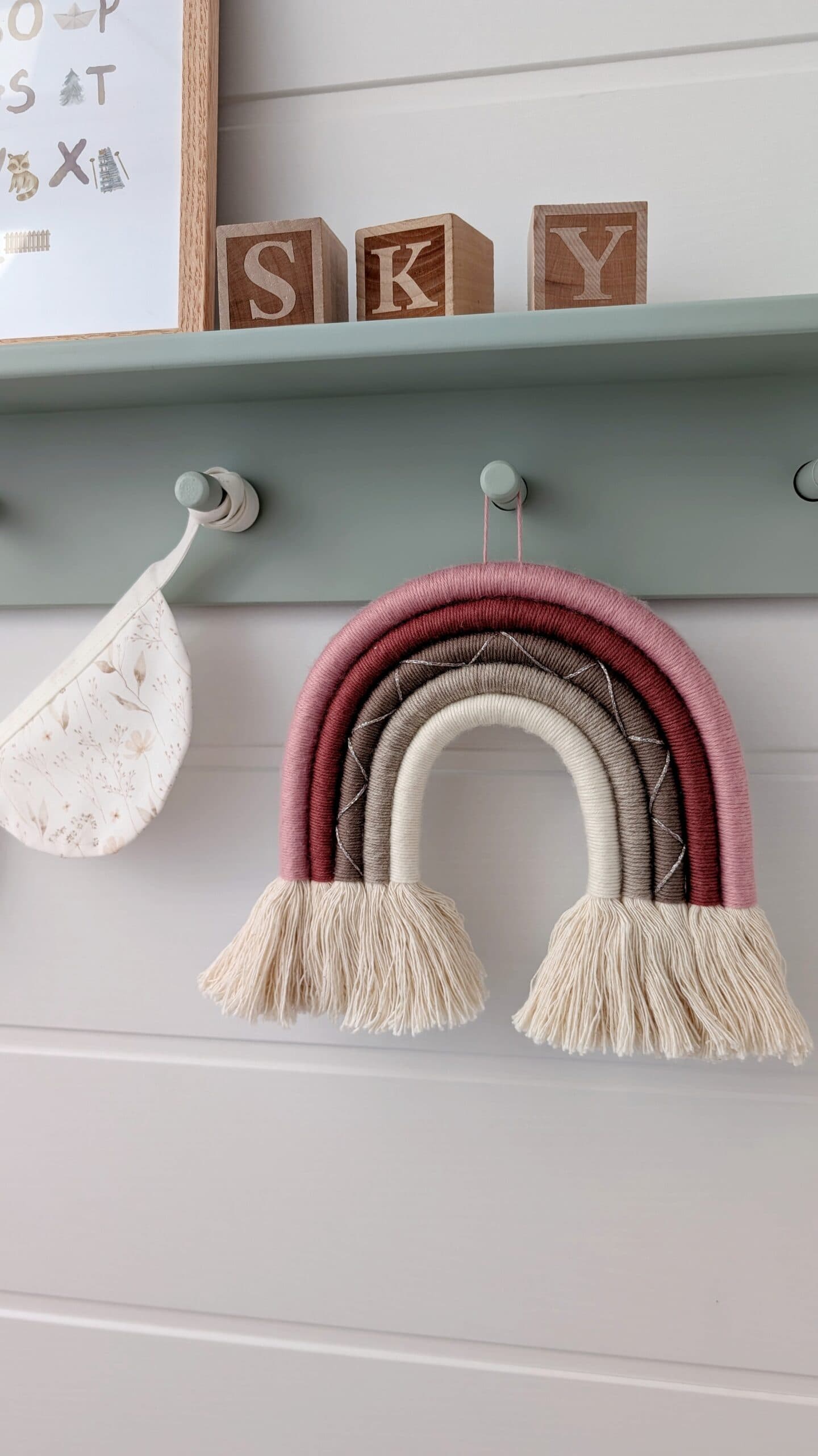 Regenbogen "Dusty Pink" / Wanddekoration Kinderzimmer 2