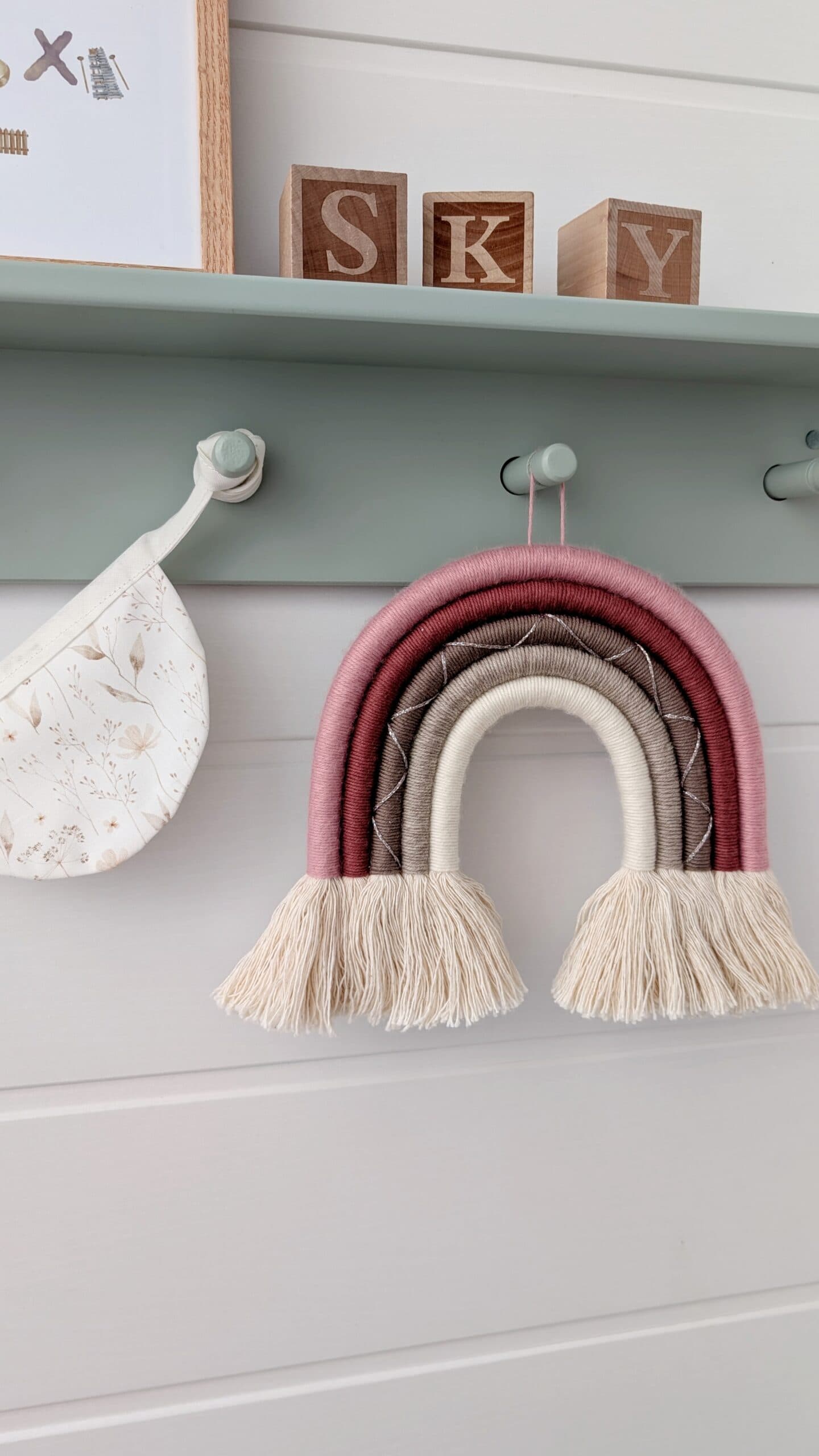 Regenbogen "Dusty Pink" / Wanddekoration Kinderzimmer 4