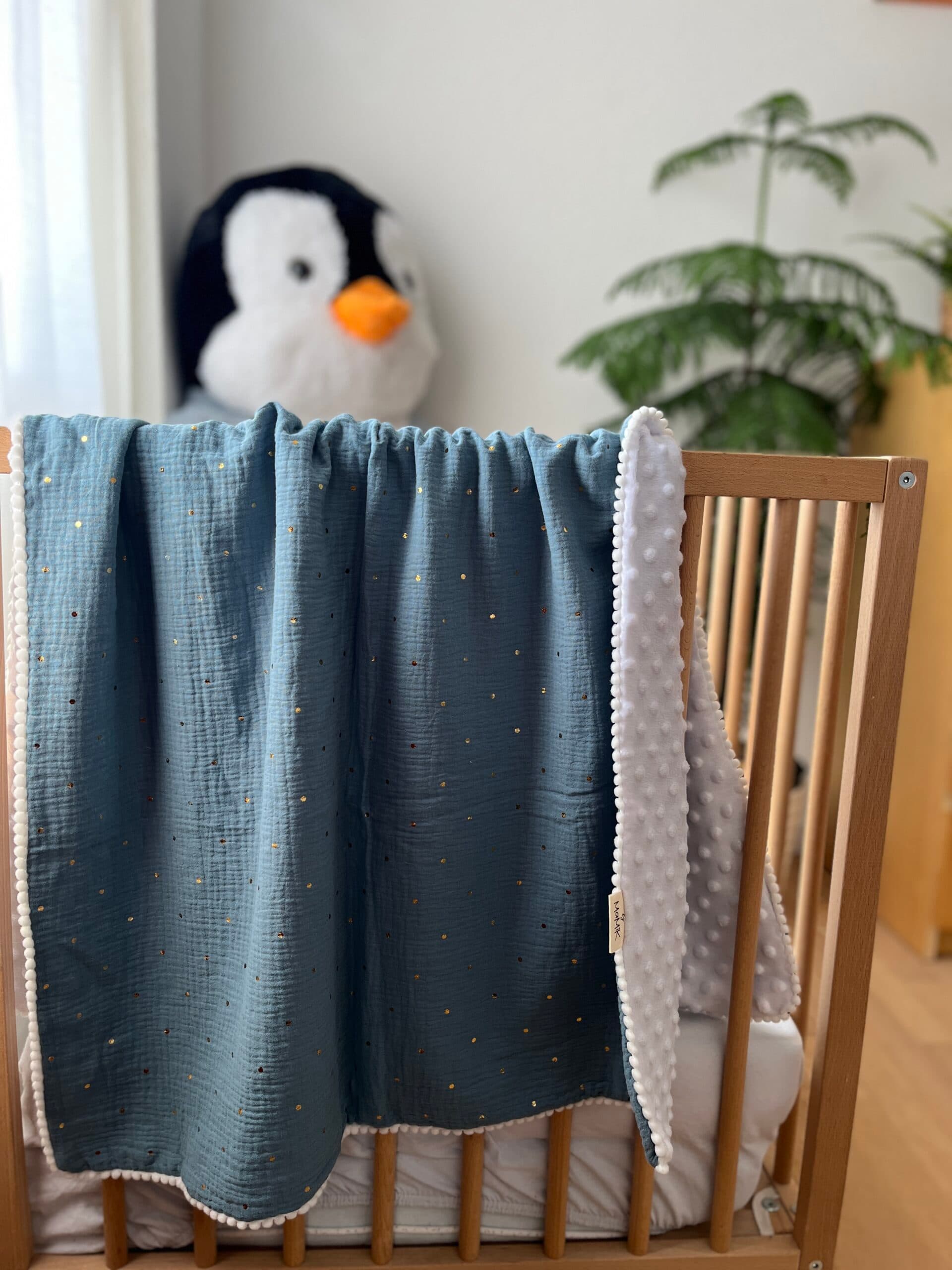 Kuschelige Babydecke/Musselin Decke von MaMiK Boutique - Handgemacht in der Schweiz