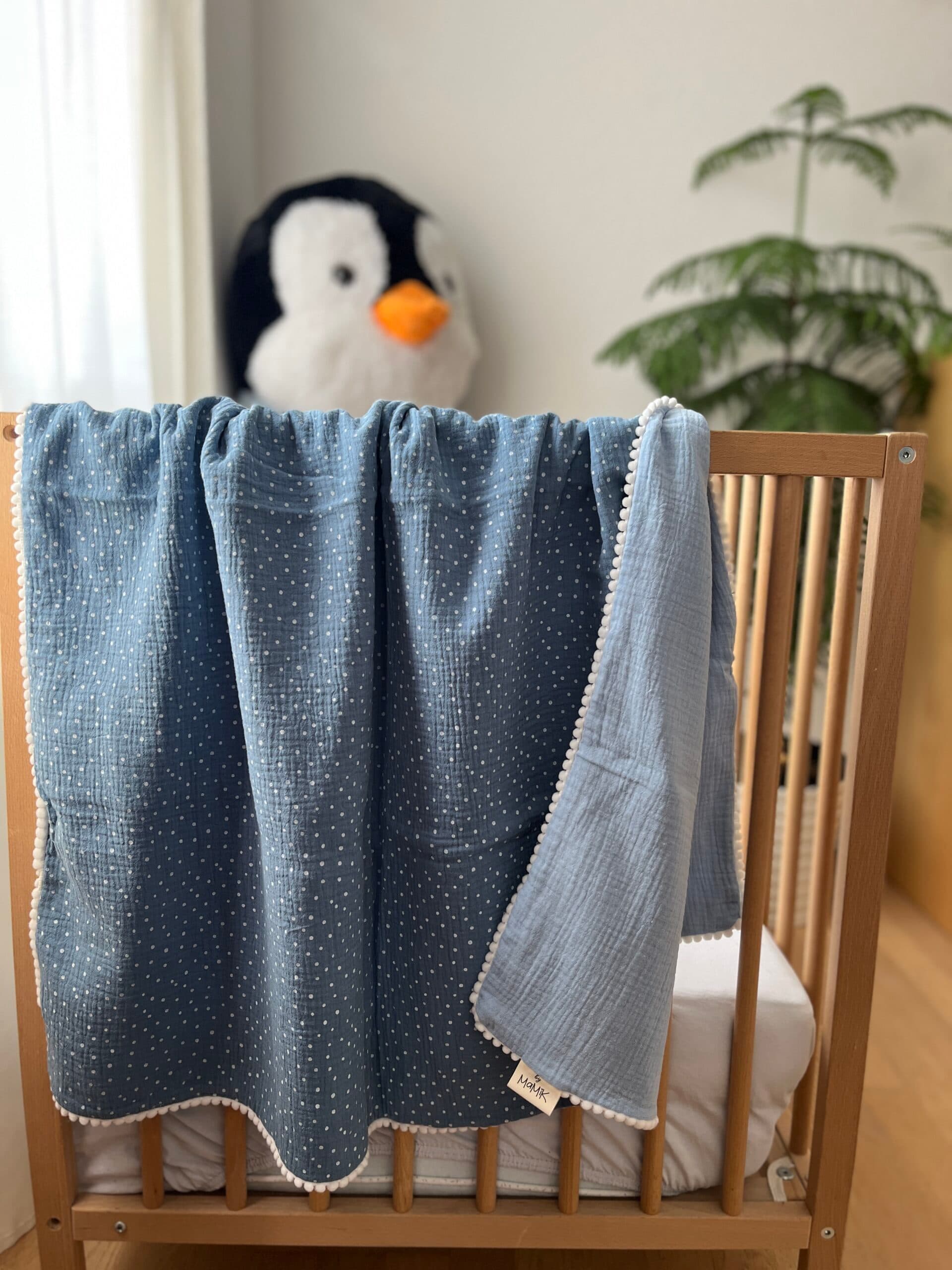Kuschelige Babydecke/Musselin Decke von MaMiK Boutique - Handgemacht in der Schweiz