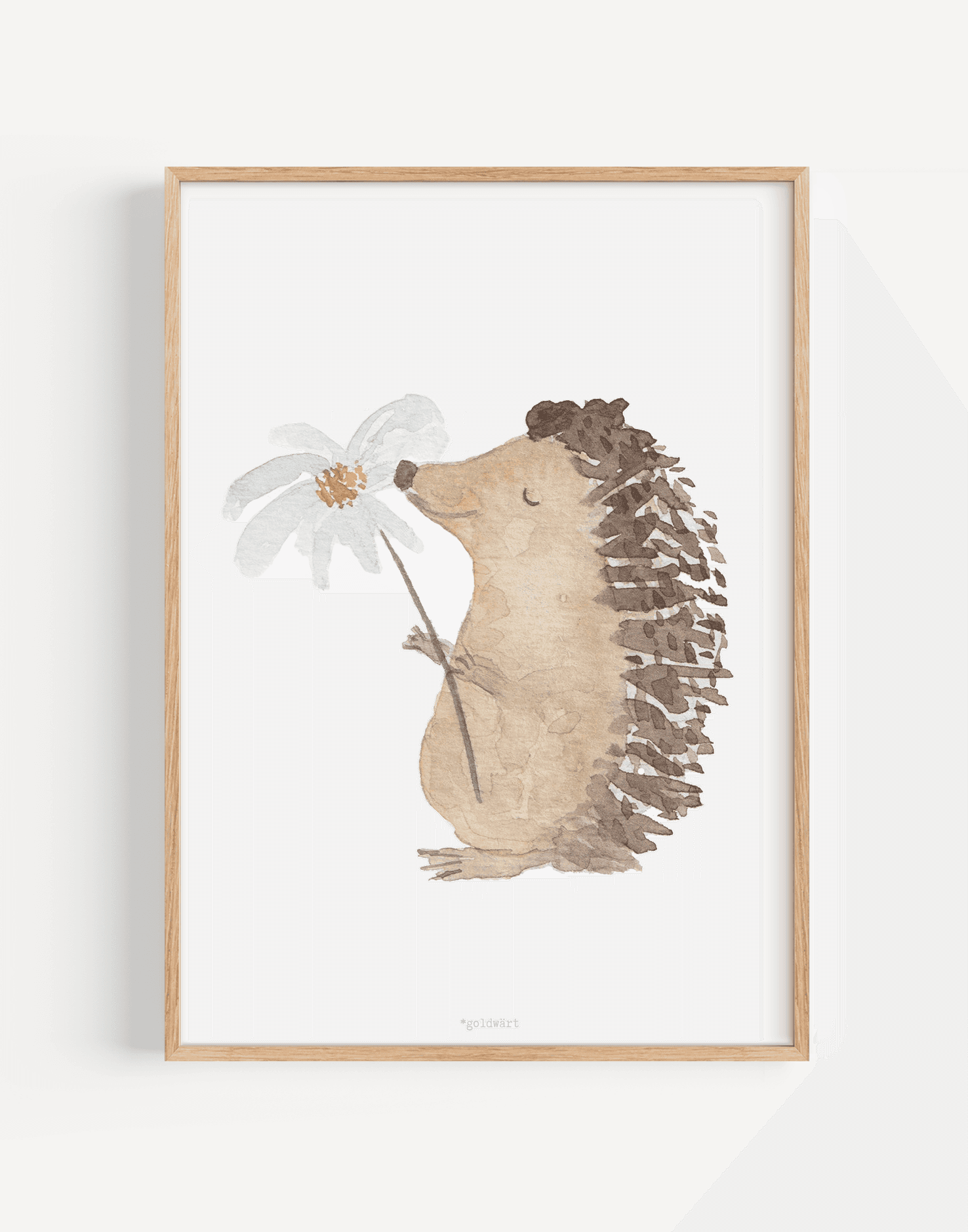 Poster A4 Igel von *goldwärt - Handgemacht in der Schweiz