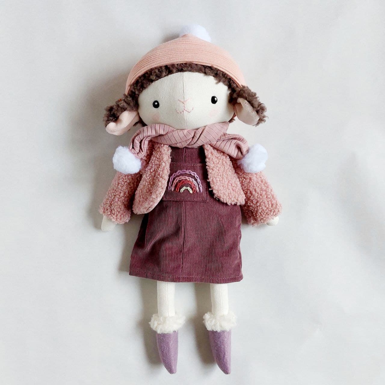 Schäfchenpuppe Dunkelbraun 2
