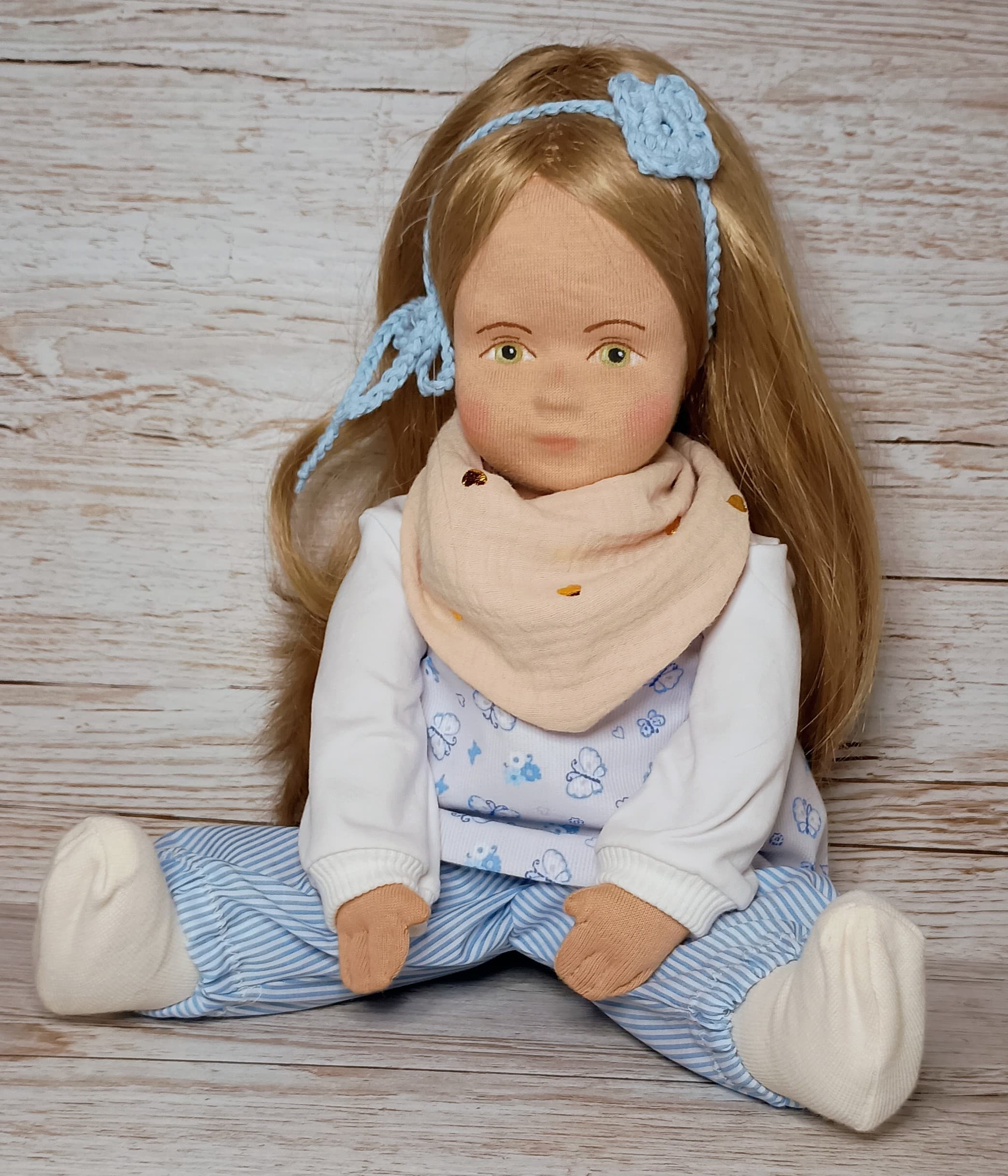 Sophia – Jotte Unikate Original Schweizer Stoffpuppe | Vintage &amp; Upcycling 5