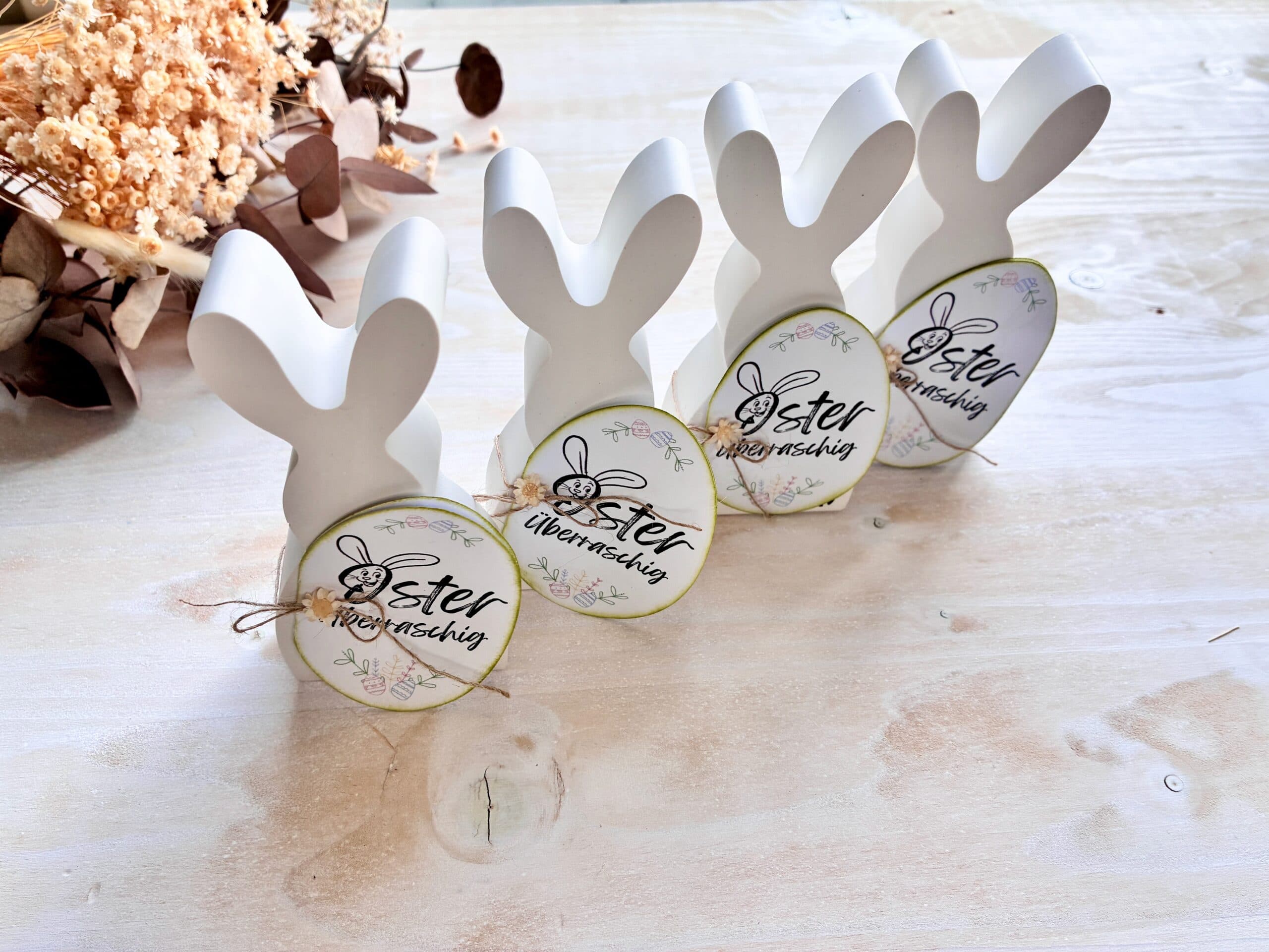 Gotti fragen Ostern Geschenk Hase gross mit Schriftzug | Schwangerschaft verkünden 10