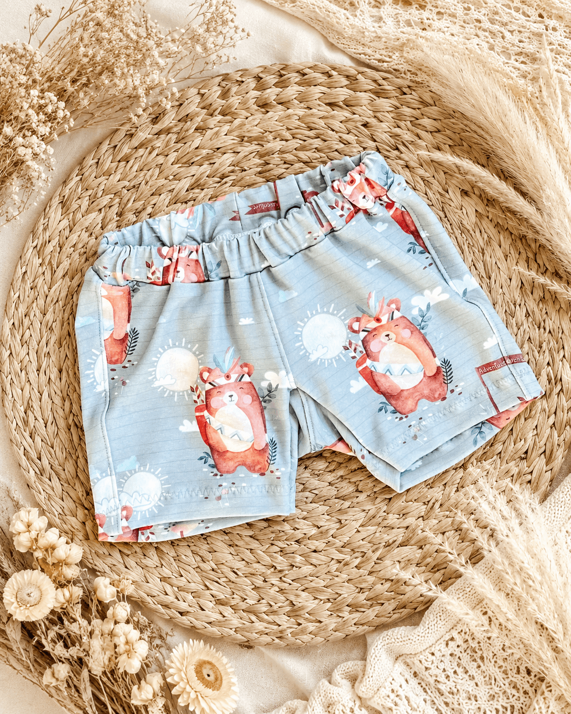Bio Shorts Mr. Boho stormgrey (Gr. 74/80)