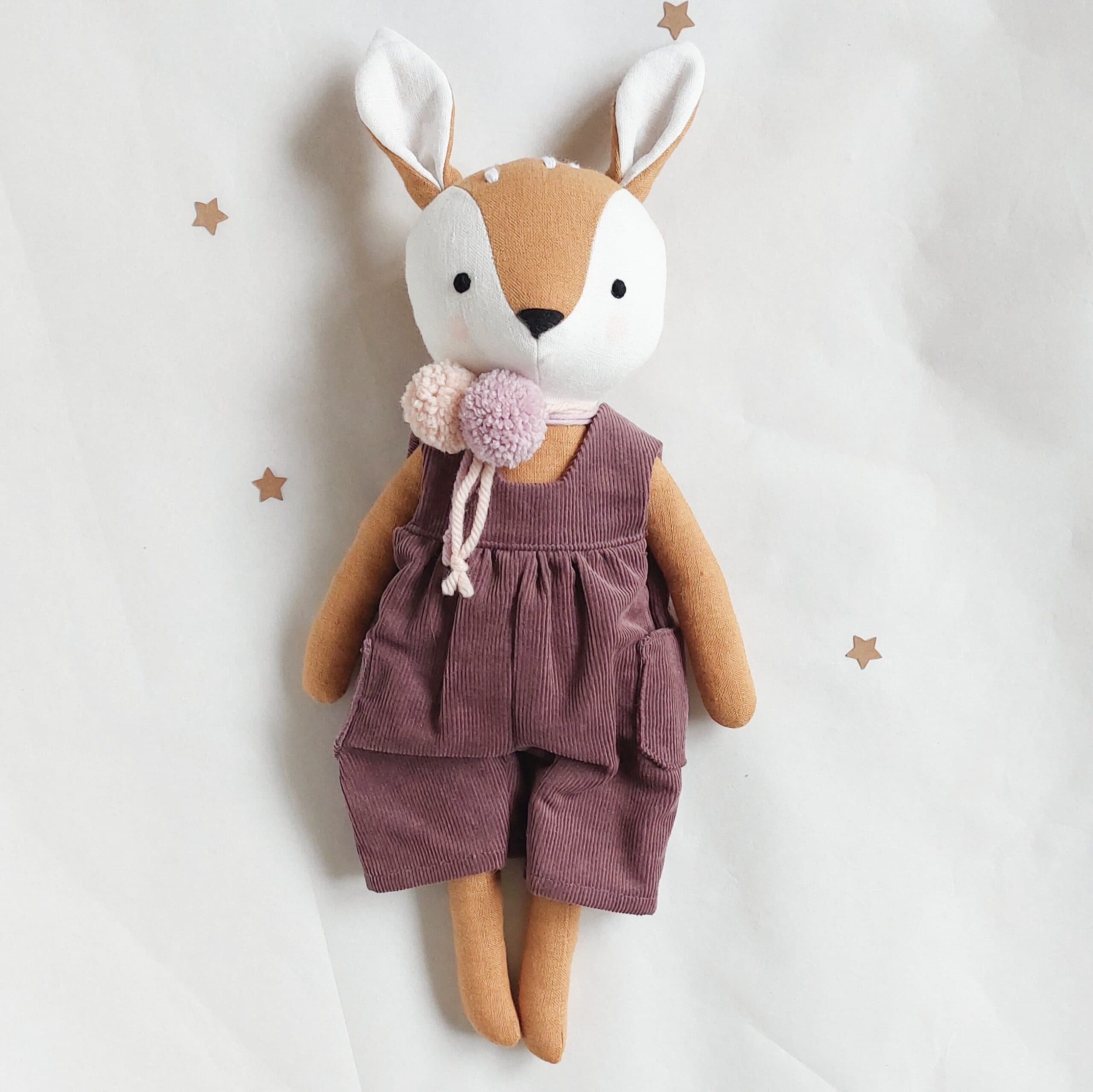 Rehkitzpuppe Camel mit Cordlatzhose