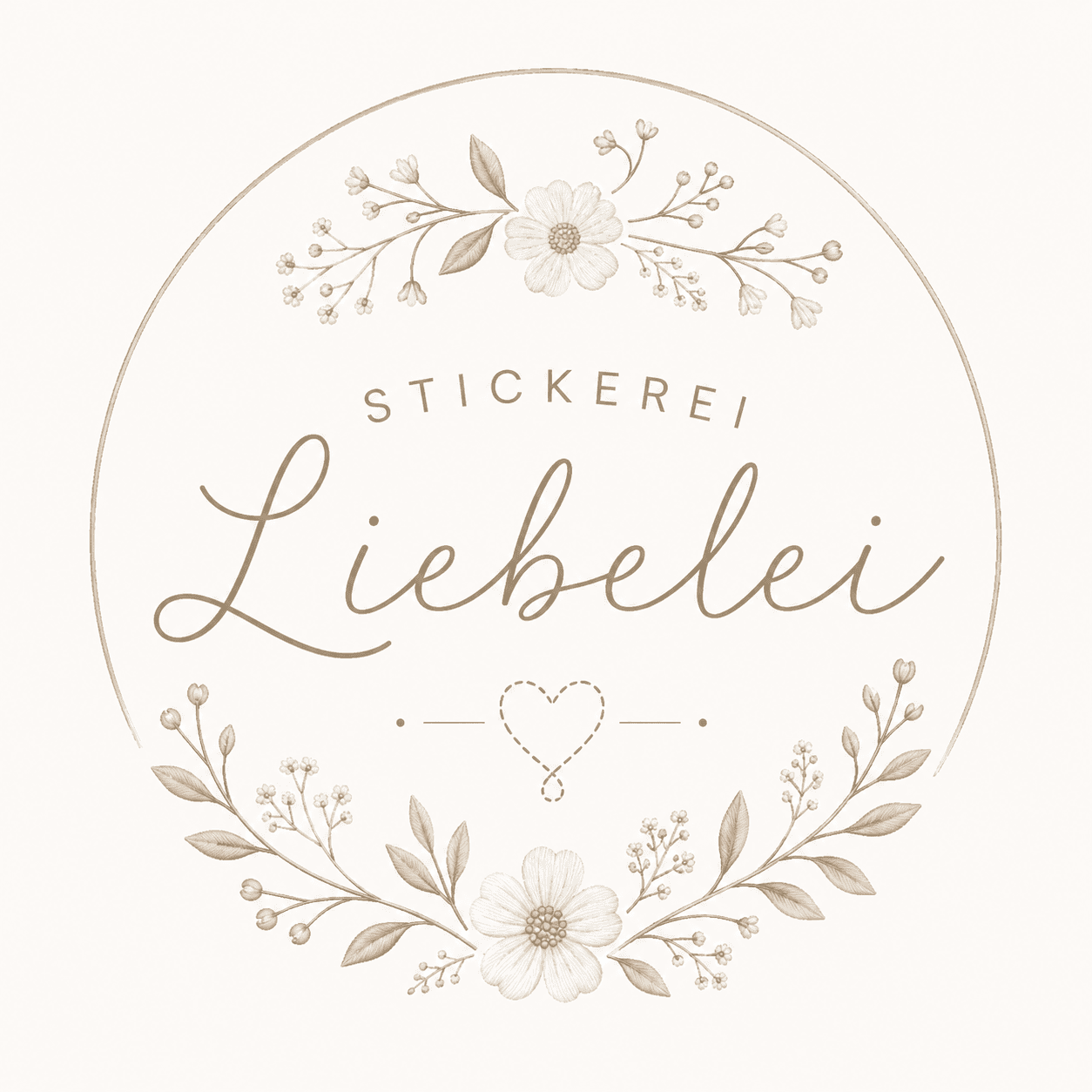 Stickerei Liebelei