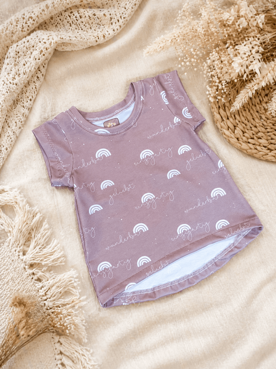 Bio Tshirt You rainbow dusty pink (Gr. 74/80)
