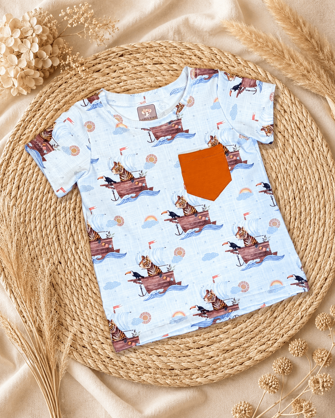 Bio Tshirt Jungle cruise (Gr. 86/92) von LEOLA KIDS by Andrea Dörig - Handgemacht in der Schweiz