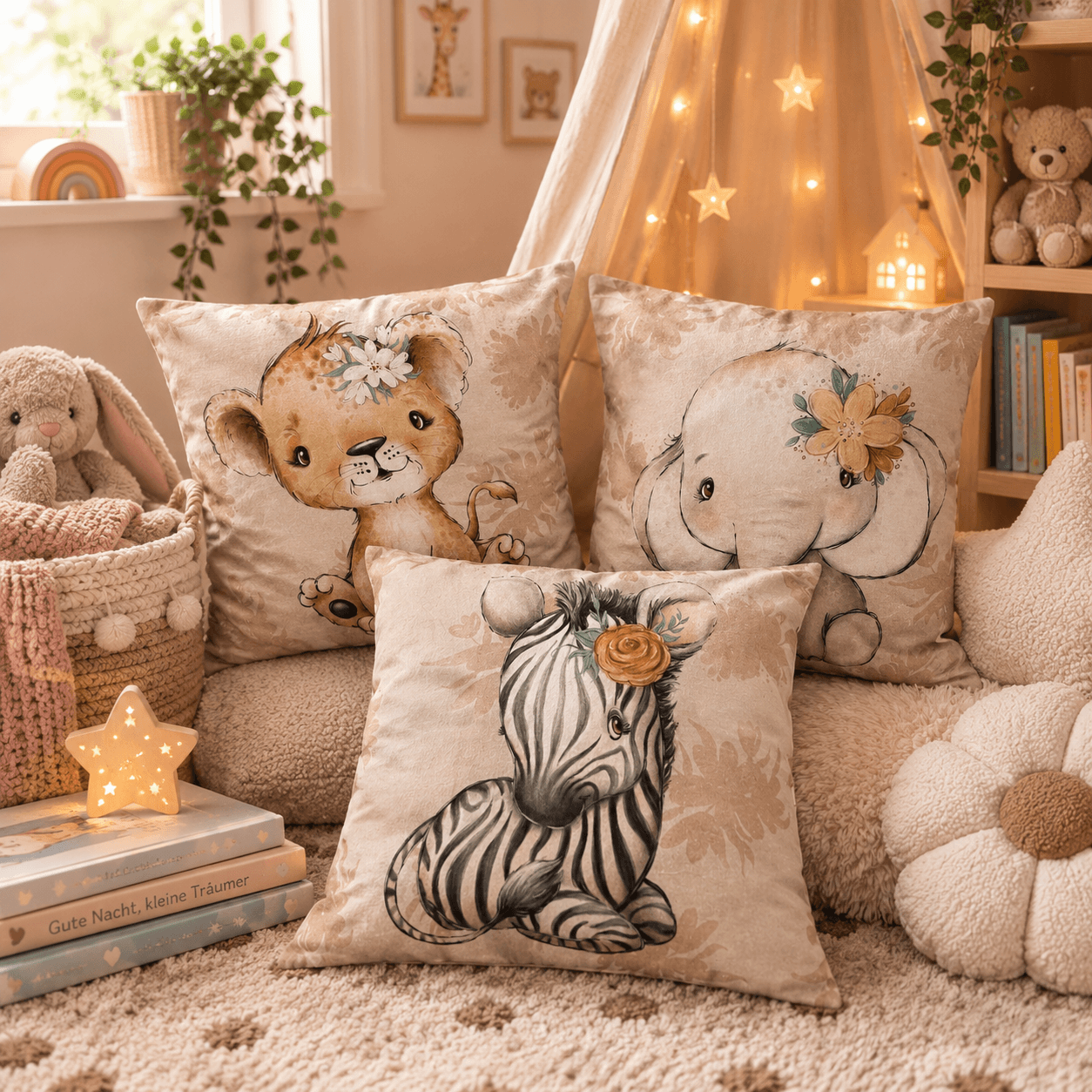 Kuschelkissen Safaritiere Zebra